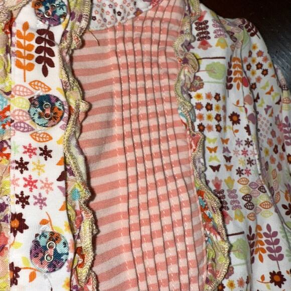 Matilda Jane Sz 6 Friends Forever CORNELIA LIBBY TOP SHIRT Floral Tree Stripe - Picture 4 of 9